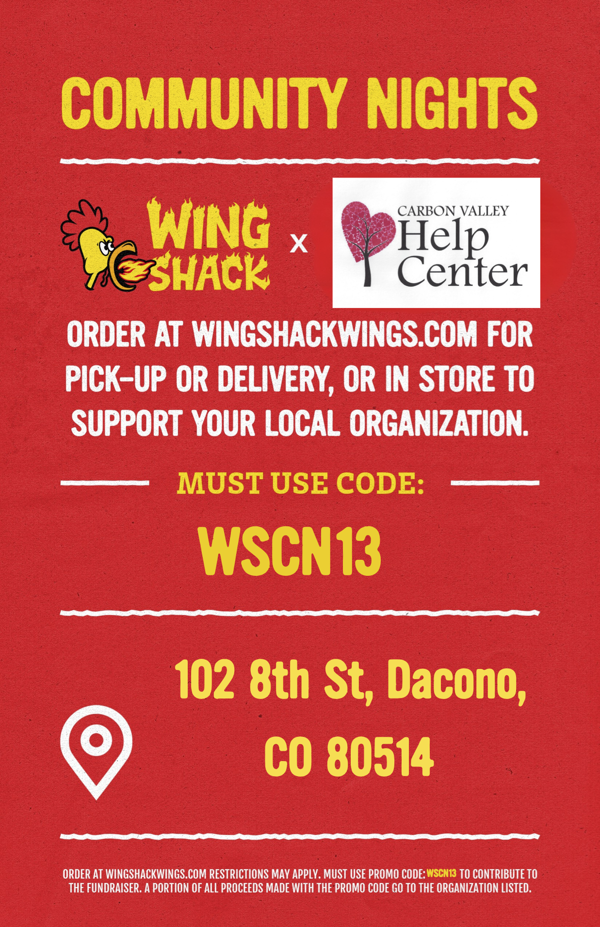 Wing Shack Community Nights