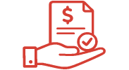 cvhc assistance grants awarded icon - hand holding contract with check mark